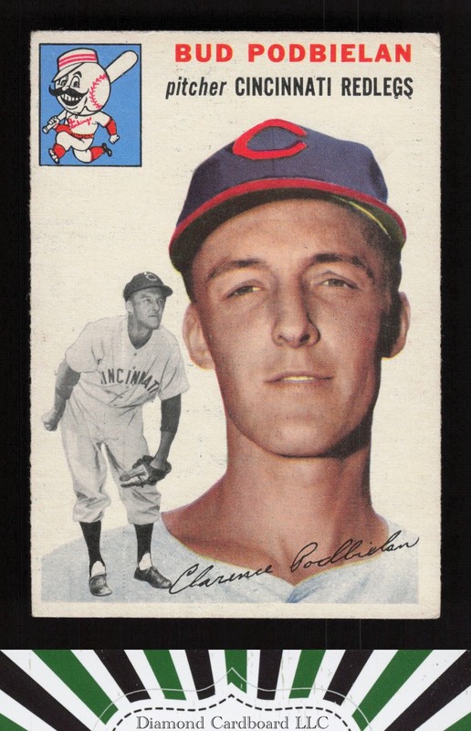 1954 Topps #69 Bud Podbielan VGEX h, front