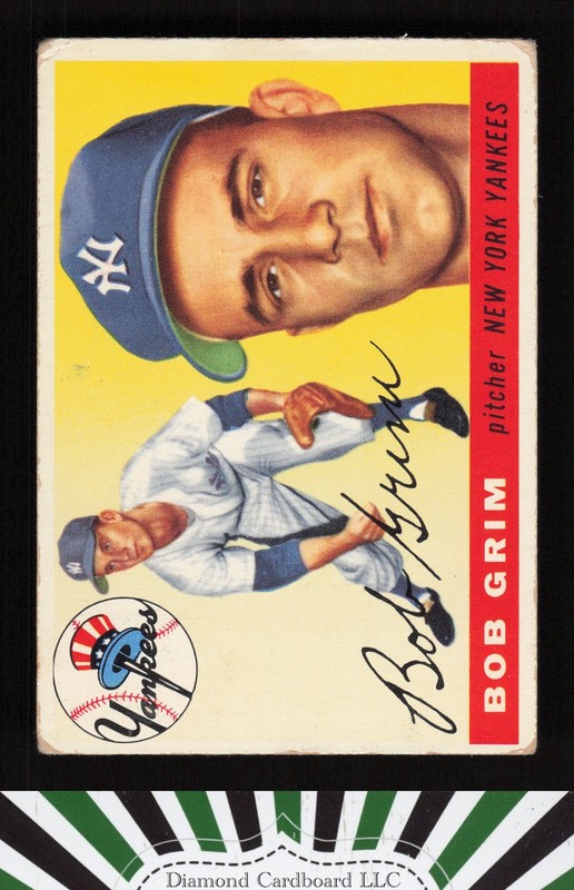 1955 Topps #80 Bob Grim GD a, front