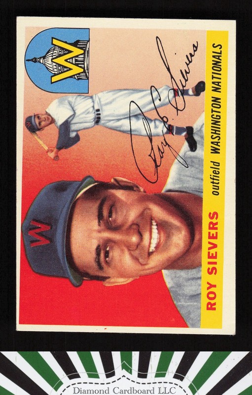 1955 Topps #16 Roy Sievers VGEX c, front