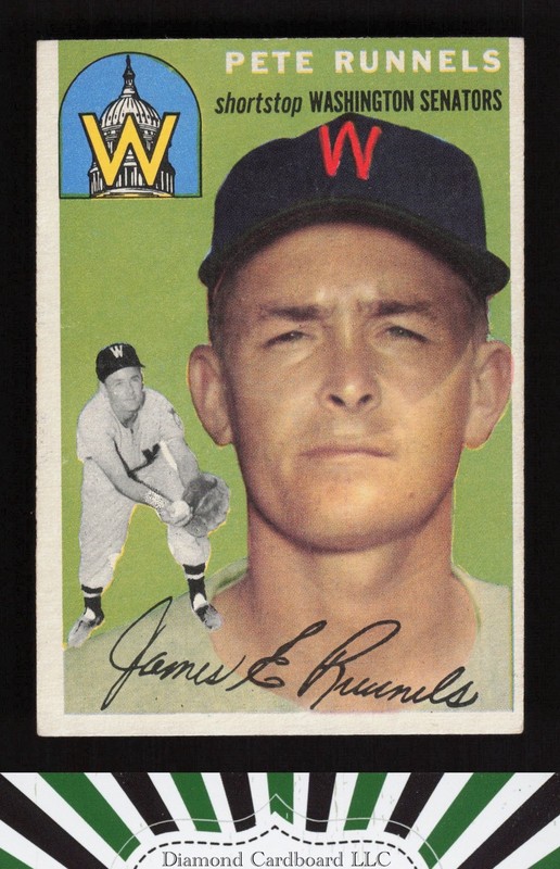 1954 Topps #6 Pete Runnels VGEX h, front