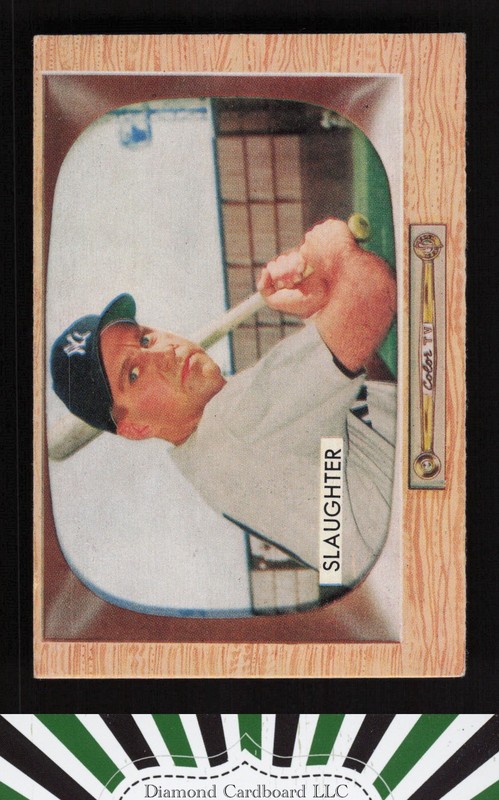 1955 Bowman #60 Enos Slaughter EX+ a, front