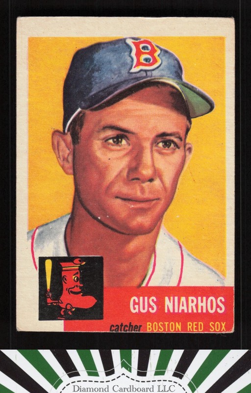 1953 Topps #63 Gus Niarhos VGEX (MC) e, front