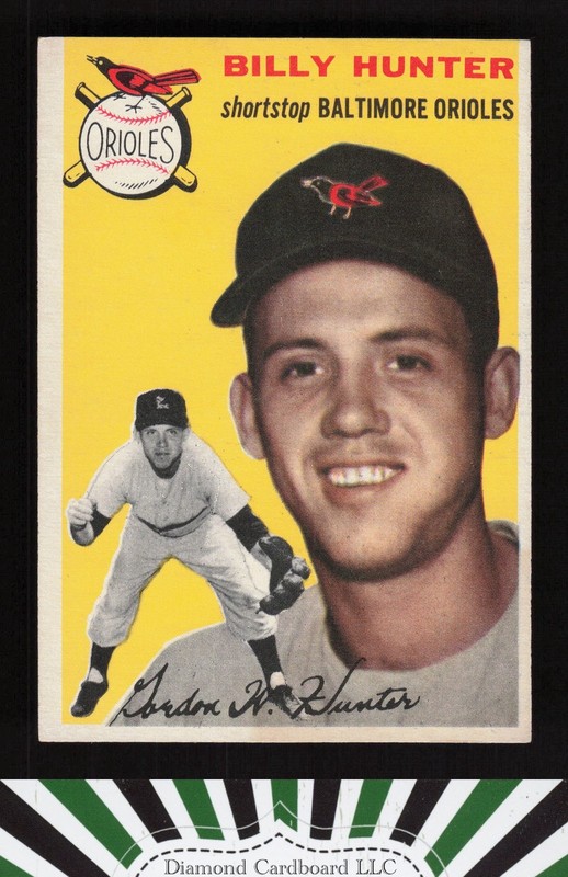 1954 Topps #48 Billy Hunter EX+ j, front