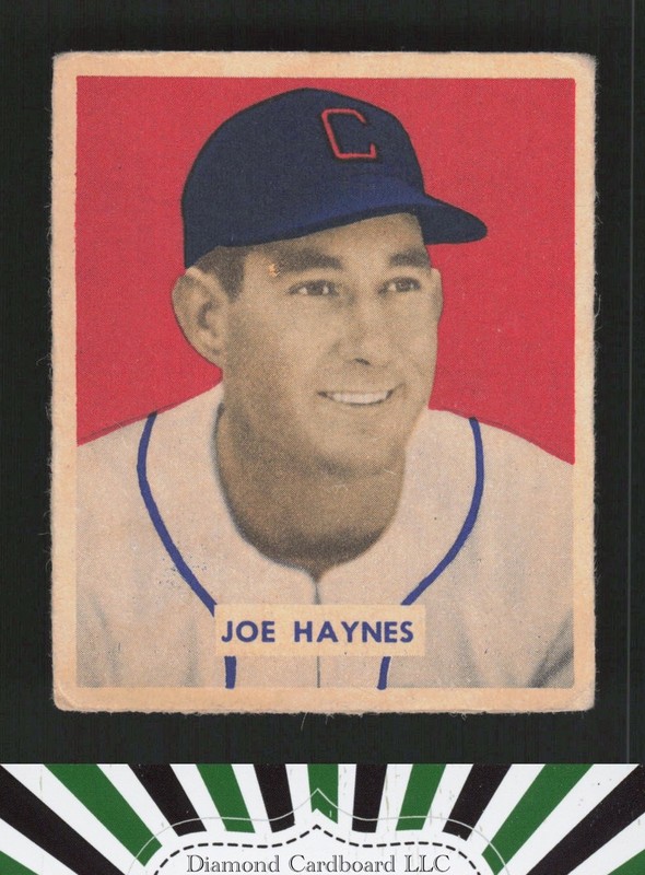 1949 Bowman #191 Joe Haynes VG+, front