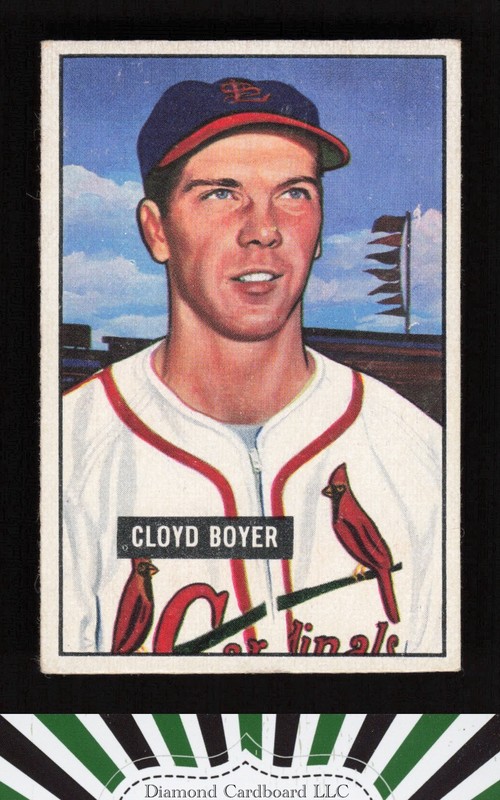 1951 Bowman #228 Cloyd Boyer VGEX [CENTERED], front