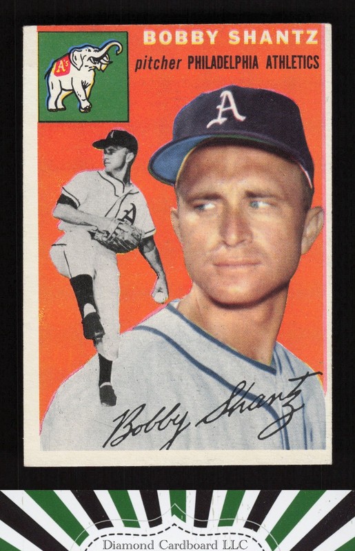 1954 Topps #21 Bobby Shantz EX i, front