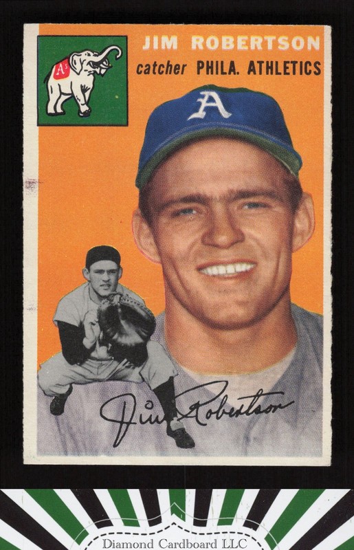 1954 Topps #149 Jim Robertson VGEX+ d, front