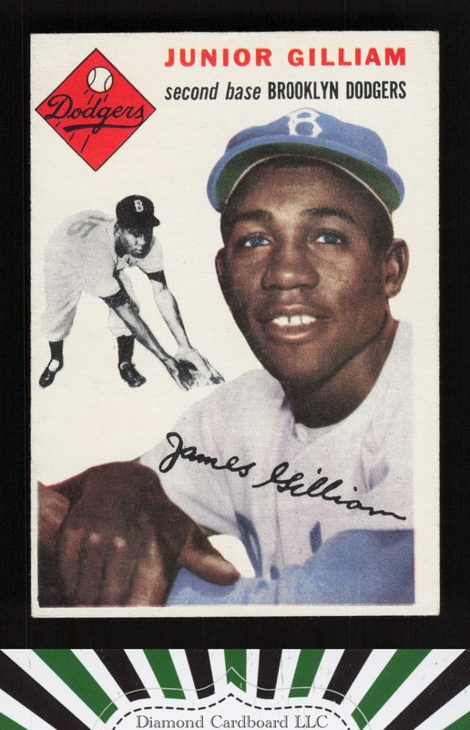 1954 Topps #35 Junior Gilliam EX j, front