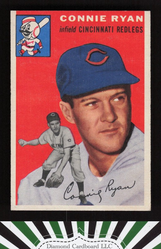 1954 Topps #136 Connie Ryan EX m, front