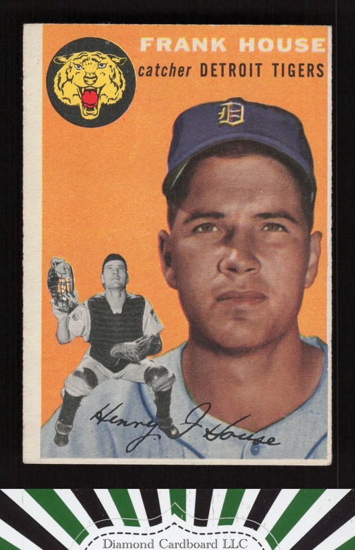 1954 Topps #163 Frank House VGEX g, front