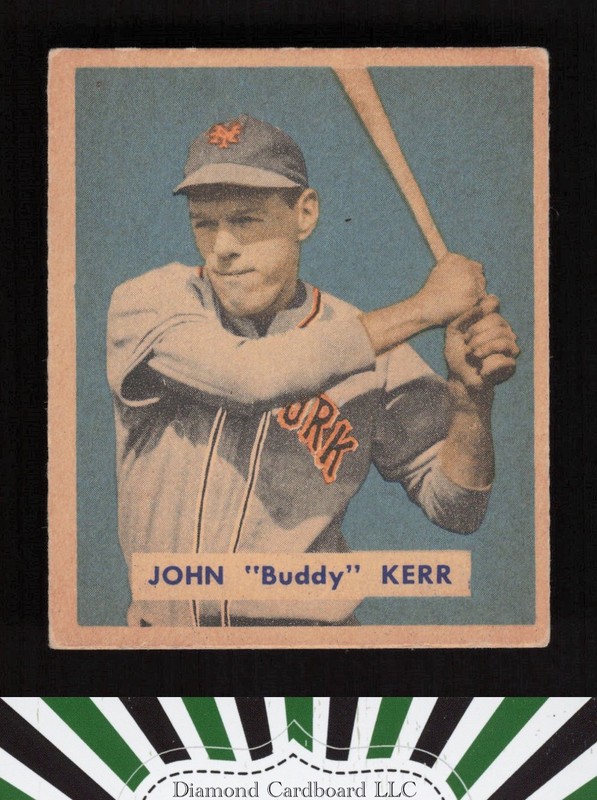 1949 Bowman #186 John "Buddy" Kerr VGEX a, front