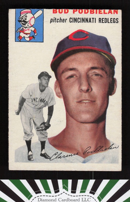 1954 Topps #69 Bud Podbielan VGEX (MC) d, front