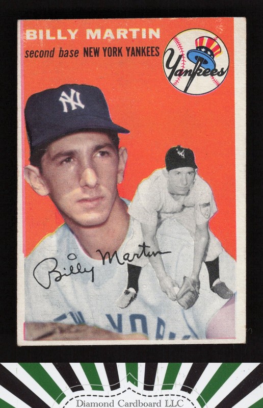 1954 Topps #13 Billy Martin VGEX l, front