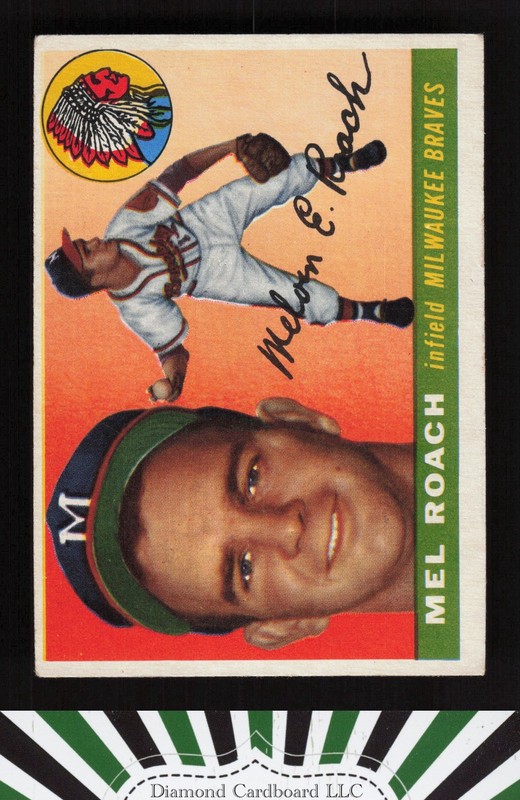 1955 Topps #117 Mel Roach VGEX d, front