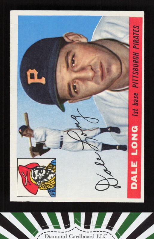 1955 Topps #127 Dale Long VG b, front