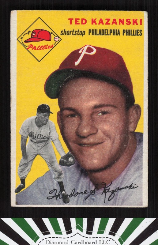 1954 Topps #78 Ted Kazanski VG+ g, front