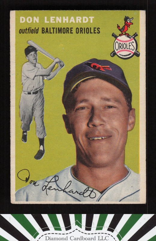 1954 Topps #157 Don Lenhardt VGEX i, front