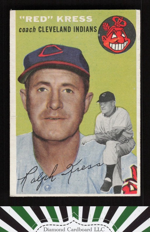 1954 Topps #160 Red Kress VG k, front