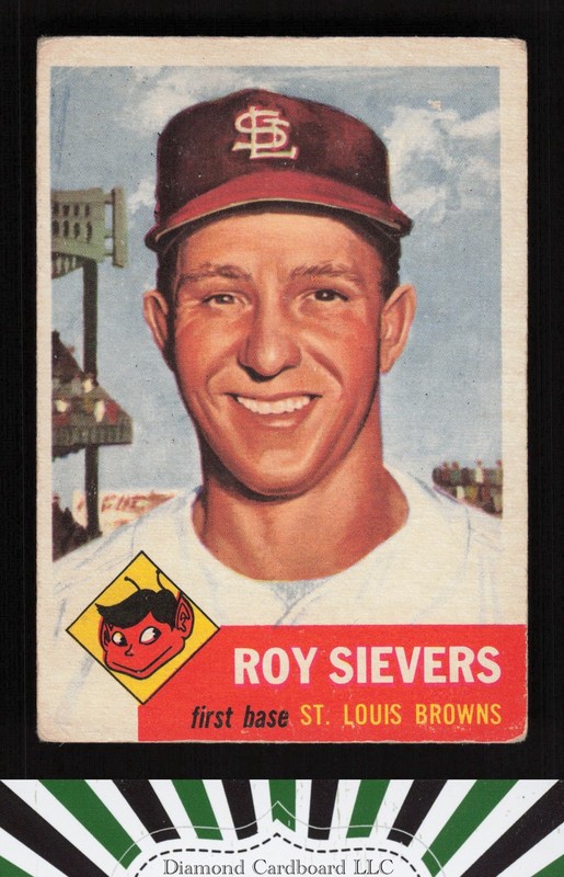 1953 Topps #67 Roy Sievers FR a, front