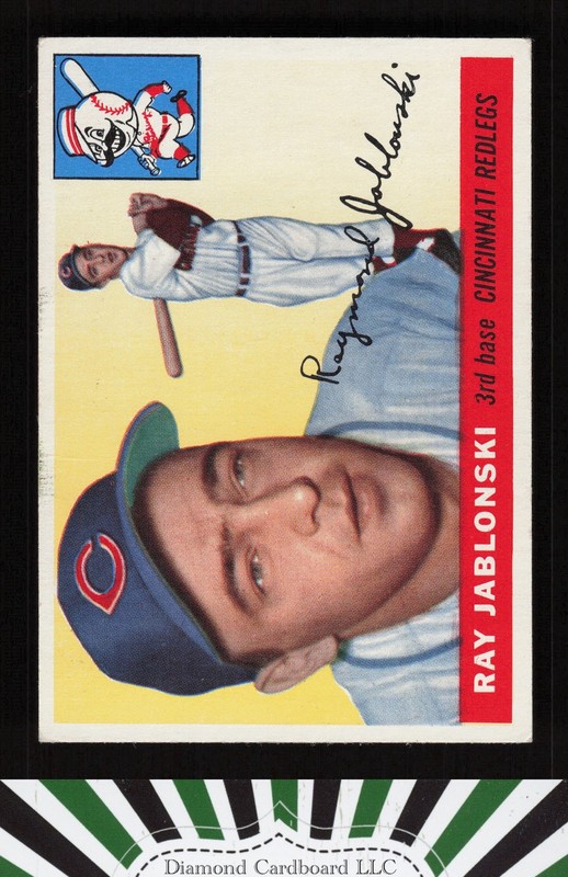 1955 Topps #56 Ray Jablonski VGEX+ c, front