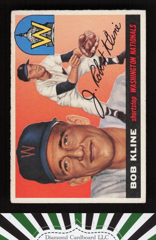 1955 Topps #173 Bob Kline VGEX+ [GREAT CENTERING] b, front