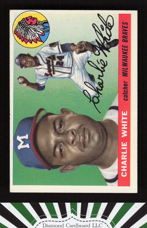 1955 Topps #103 Charlie White EX+ e, front