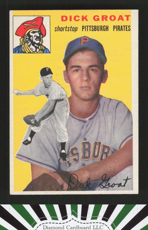1954 Topps #43 Dick Groat EX d, front