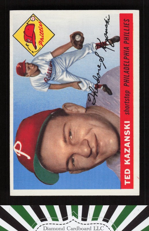 1955 Topps #46 Ted Kazanski EX+ j, front