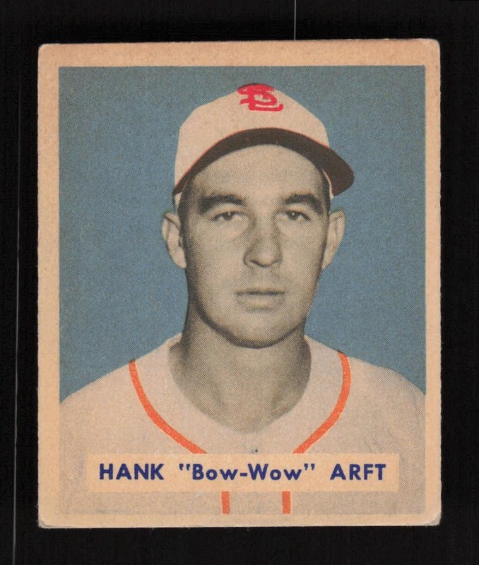 1949 Bowman #139 Hank "Bow-Wow" Arft VGEX, front