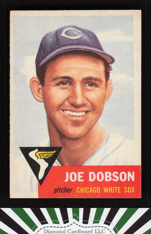 1953 Topps #5 Joe Dobson EXMT g, front