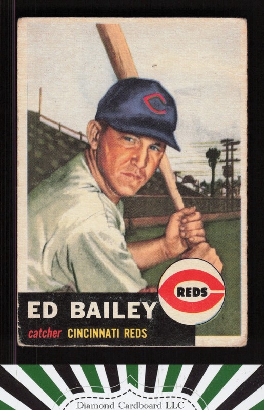 1953 Topps #206 Ed Bailey GD a, front