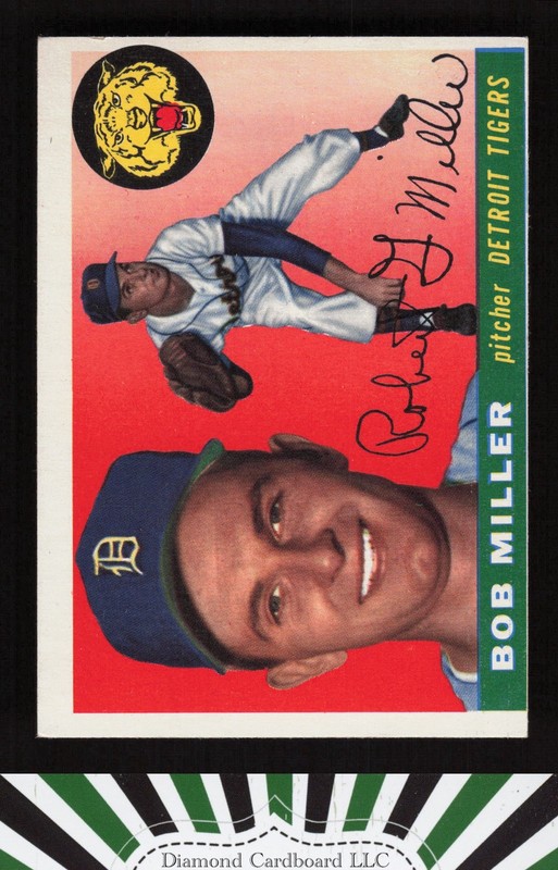 1955 Topps #9 Bob Miller EX (MC) b, front