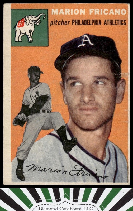 1954 Topps #124 Marion Fricano GD d, front