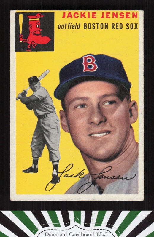 1954 Topps #80 Jackie Jensen VG [CENTERED] l, front