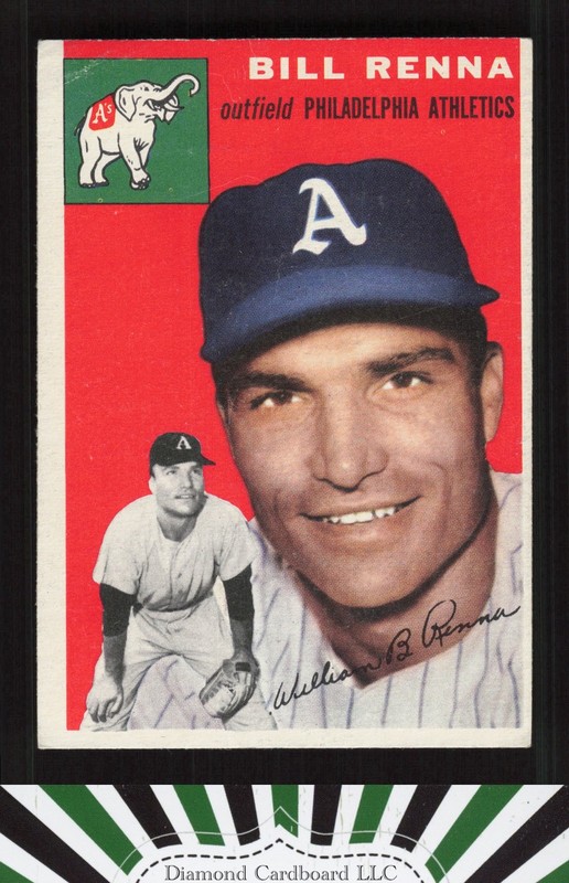 1954 Topps #112 Bill Renna GD+ j, front