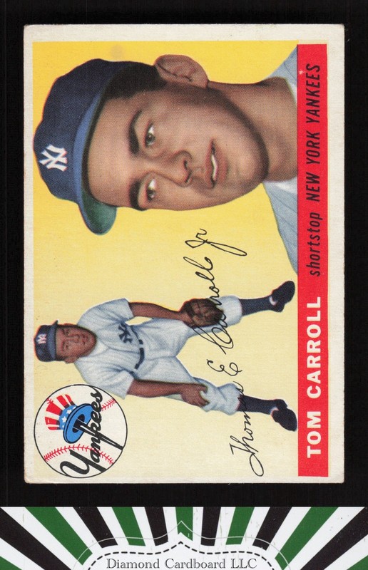 1955 Topps #158 Tom Carroll VGEX f, front
