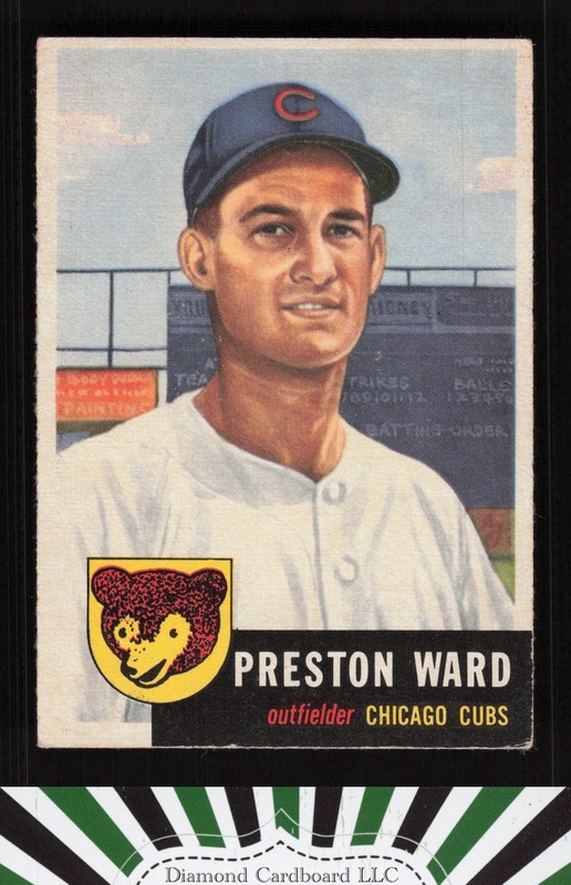 1953 Topps #173 Preston Ward VGEX h, front