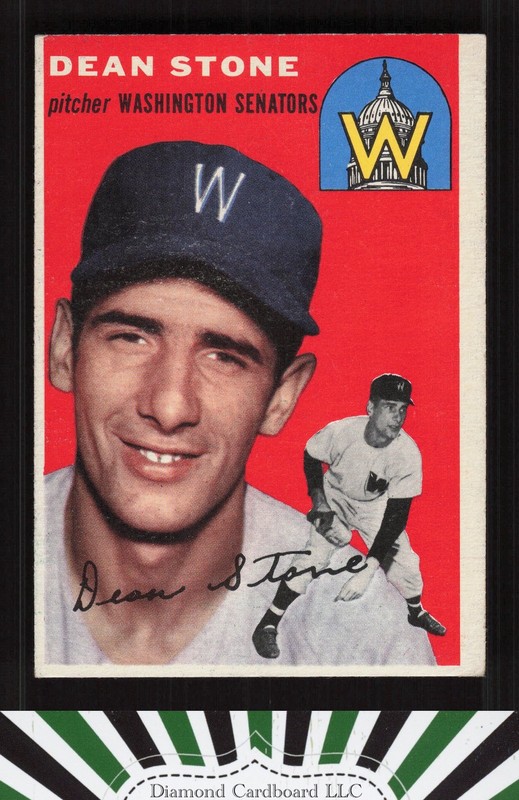 1954 Topps #114 Dean Stone VGEX h, front