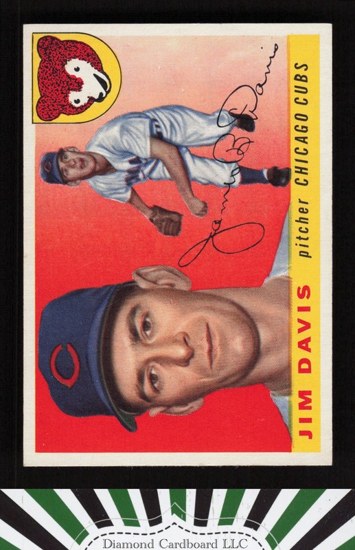 1955 Topps #68 Jim Davis EX+ [CENTERED n, front