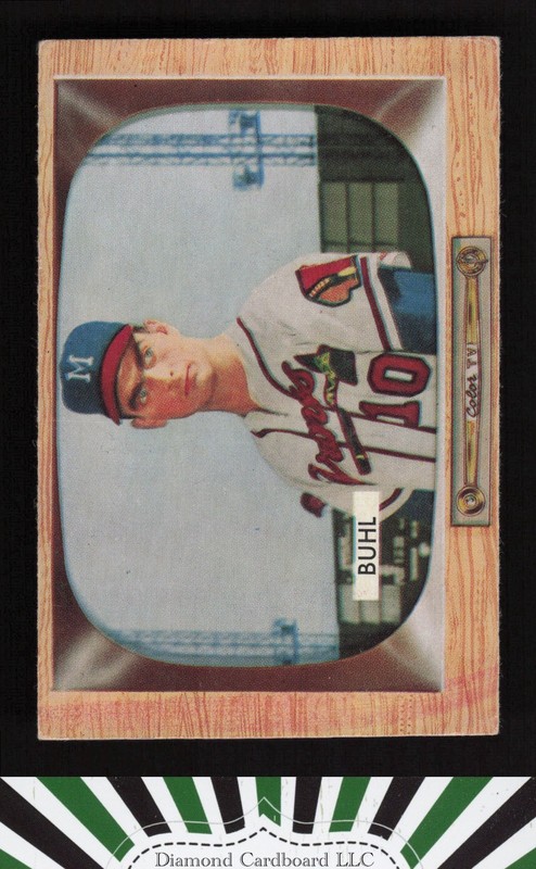 1955 Bowman #43 Bob Buhl VGEX, front