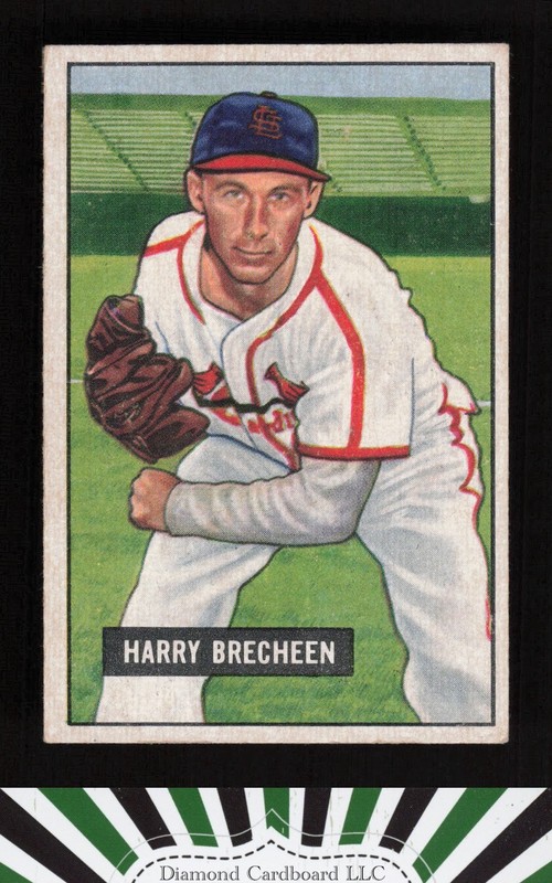 1951 Bowman #86 Harry Brecheen VGEX+, front