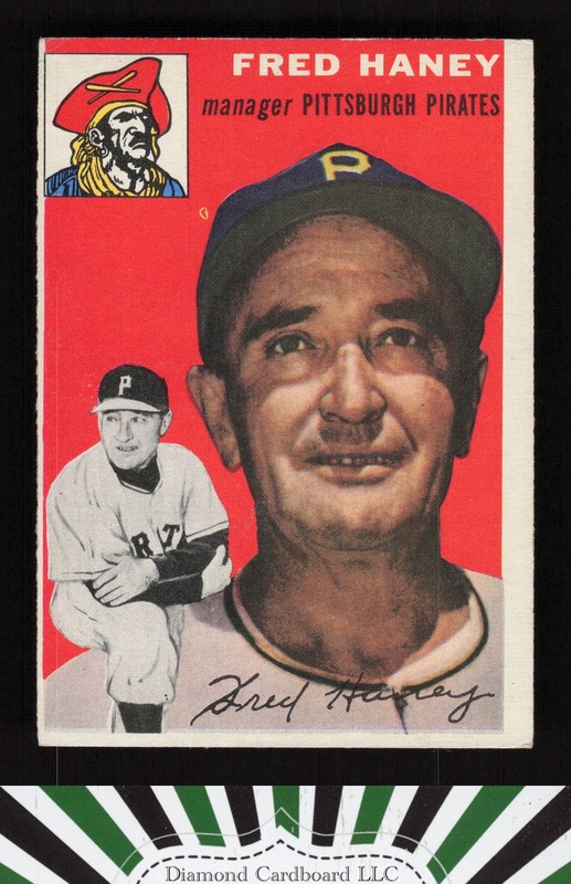 1954 Topps #75 Fred Haney VGEX e, front