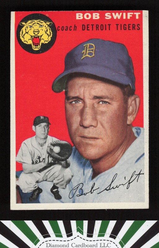 1954 Topps #65 Bob Swift EX m, front