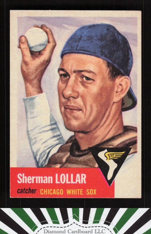 1953 Topps #53 Sherm Lollar EX+ i, front