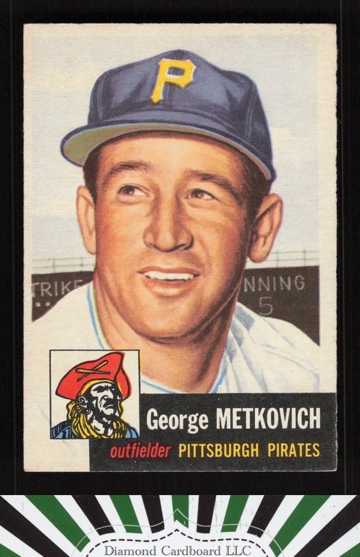 1953 Topps #58 George Metkovich EX h, front