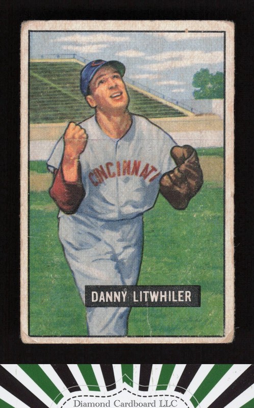 1951 Bowman #179 Danny Litwhiler GD, front