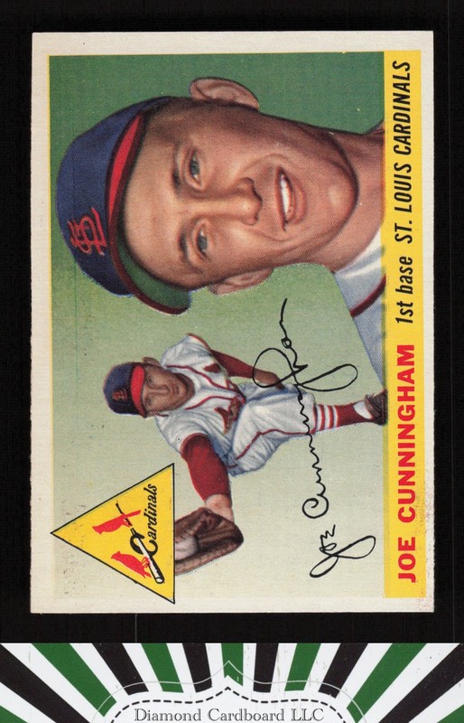 1955 Topps #37 Joe Cunningham EX f, front