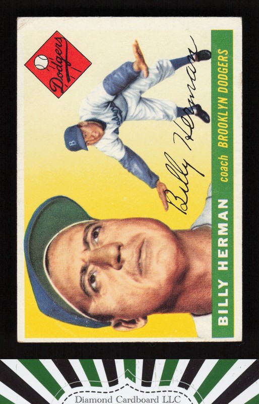 1955 Topps #19 Billy Herman VG h, front