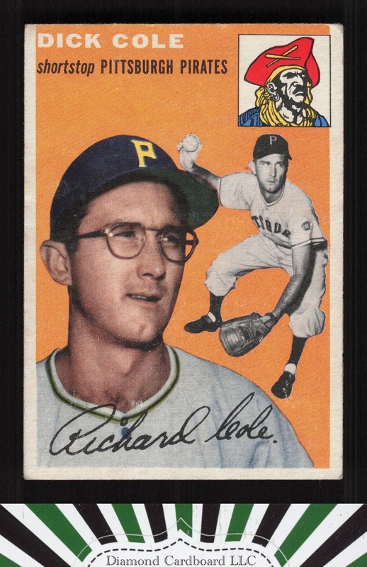 1954 Topps #84 Dick Cole VG [GOOD CENTERING] i, front