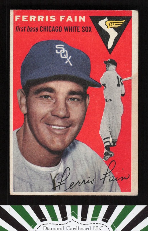 1954 Topps #27 Ferris Fain VG m, front